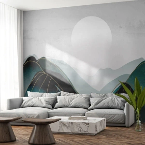Fototapeta Premium Canvas - W pełnym majestacie - Abstrakcja, Krajobraz, Sztuka - 350x256 cm