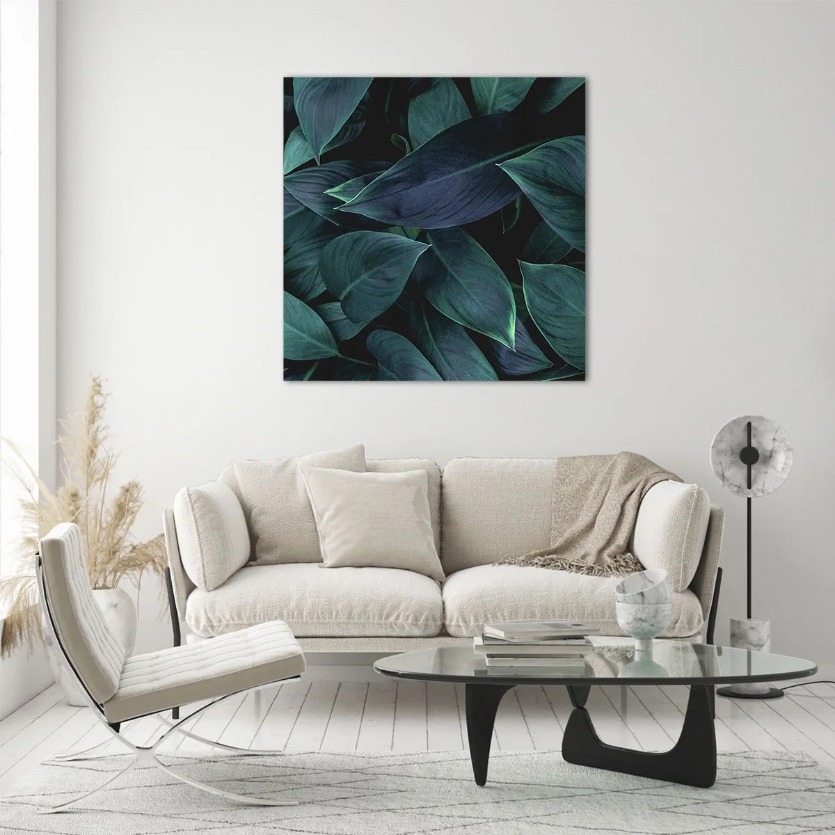 Obraz na szkle - Zieleń sama w sobie - 60x60 cm