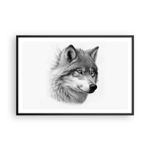 Plakat w czarnej ramie - Alfa – bez wątpienia - 91x61 cm