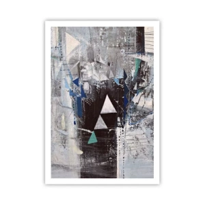 Plakat - Nadrzędny porządek trójkątów - 70x100 cm