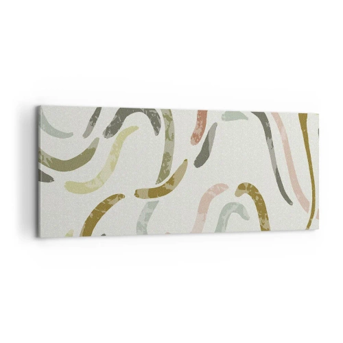 Obraz na płótnie - Radosny taniec abstrakcji - 100x40 cm