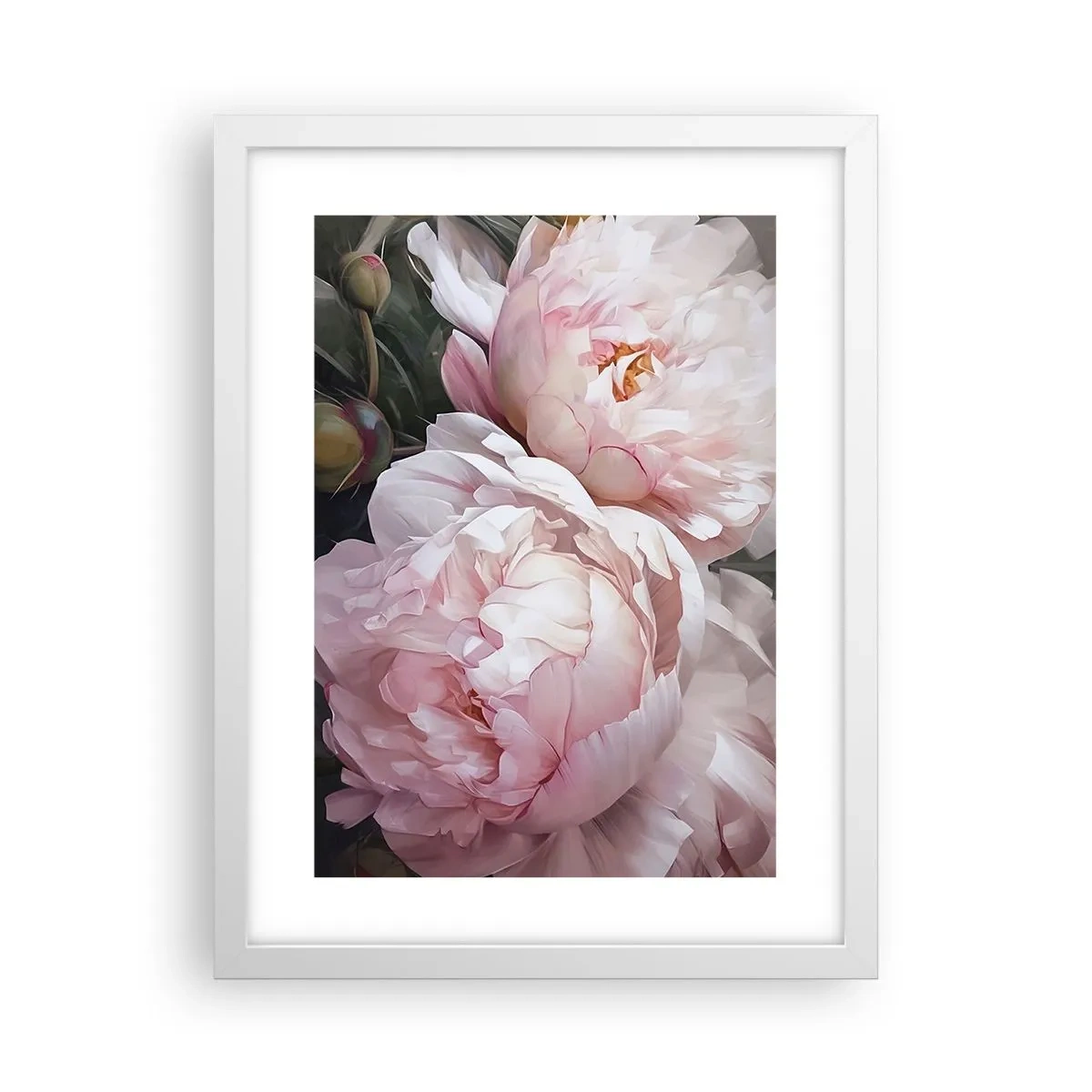 Plakat w białej ramie - Zatrzymane w rozkwicie - 30x40 cm