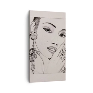 Obraz na płótnie - Najpiękniejszy klejnot - 45x80 cm