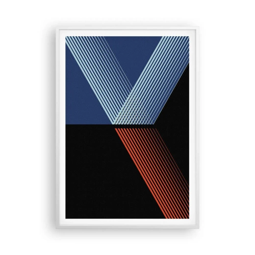 Plakat w białej ramie - Prosta historia - 70x100 cm