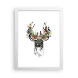 Plakat w białej ramie - W świątecznej szacie - 30x40 cm