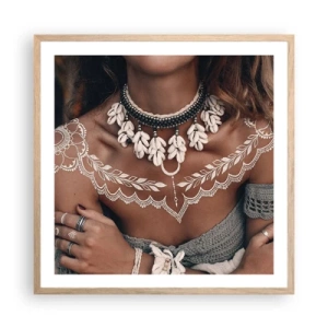 Plakat w ramie jasny dąb - Talizmany, rytuały kobiecości - 60x60 cm