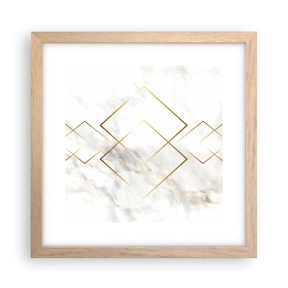 Plakat w ramie jasny dąb - Widok na nieskończoność - 30x30 cm