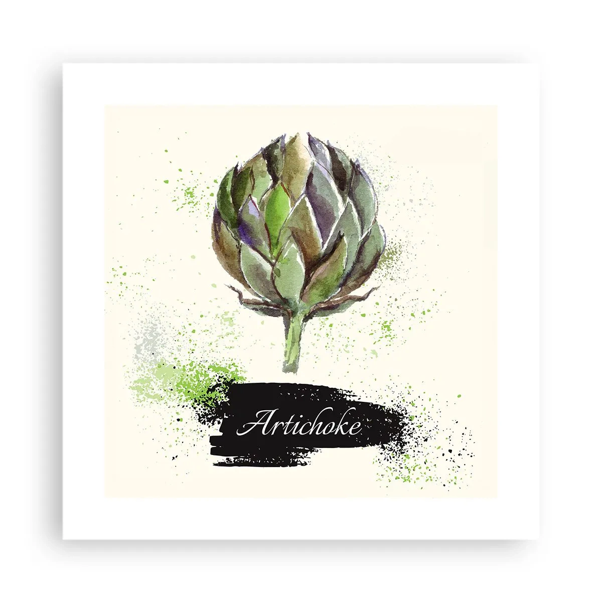 Plakat - Eviva warzywa! - 40x40 cm