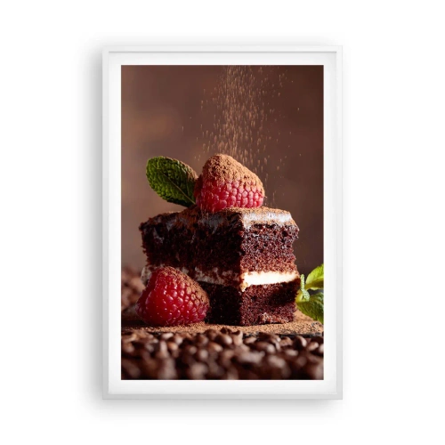 Plakat w białej ramie - Życie jest słodkie - 61x91 cm