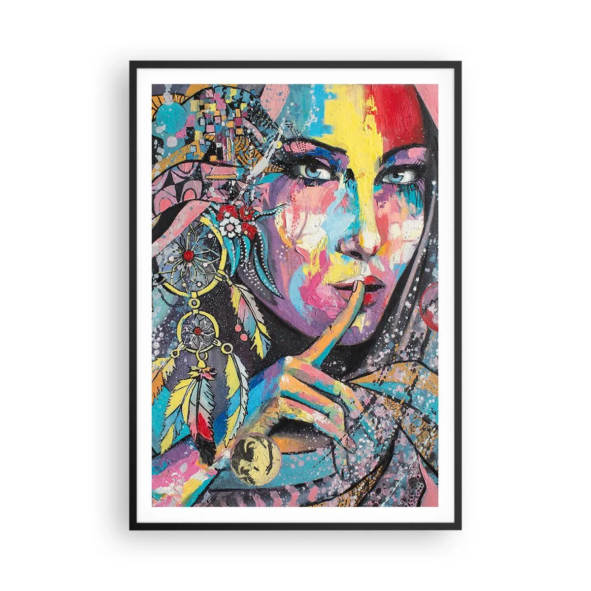 Plakat w czarnej ramie - Milcz, aż zrozumiesz - 70x100 cm