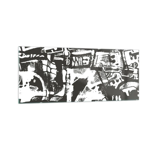 Obraz na szkle - Porządek czy chaos? - 100x40 cm
