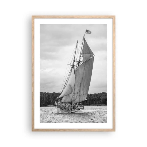 Plakat w ramie jasny dąb - Bracia wiatru - 50x70 cm