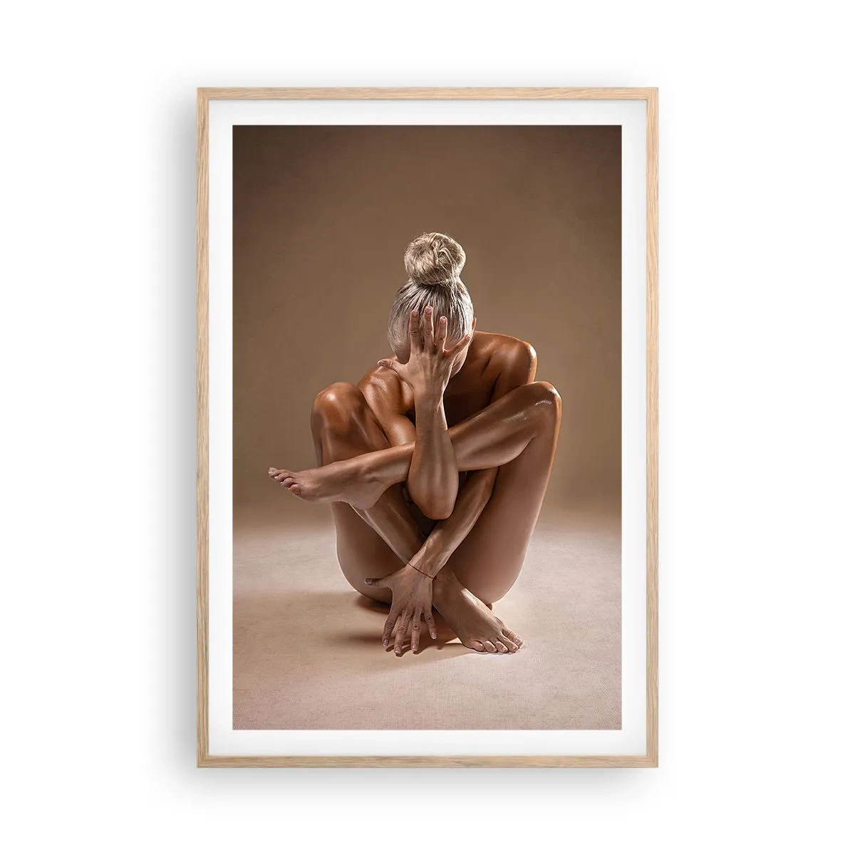 Plakat w ramie jasny dąb - Jedność ciała i ducha - 61x91 cm