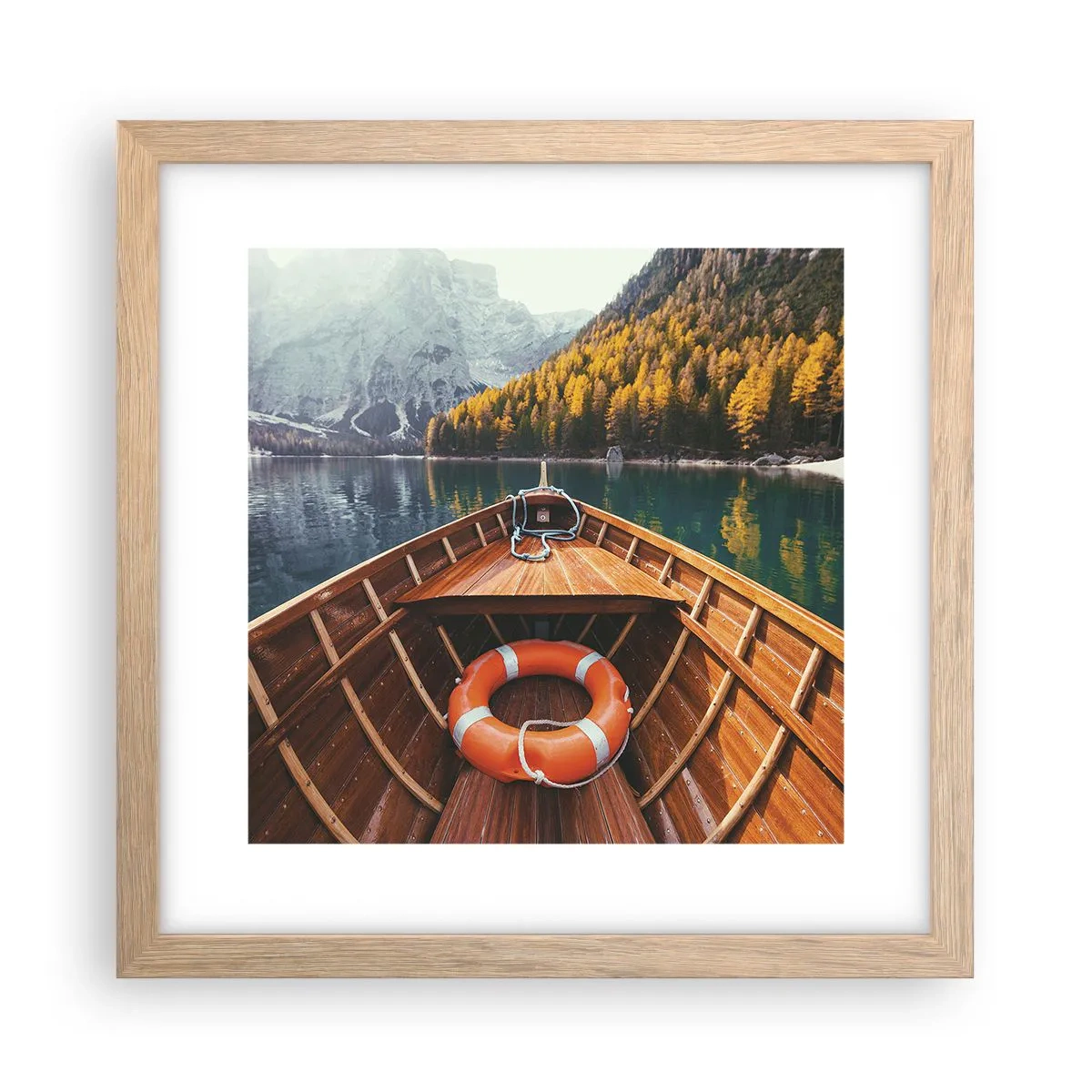 Plakat w ramie jasny dąb - Górska wycieczka - 30x30 cm
