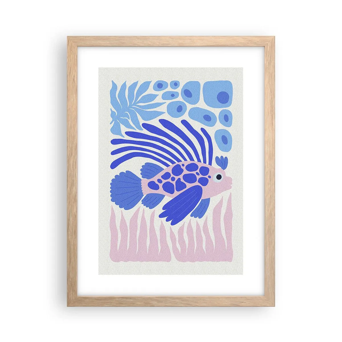 Plakat w ramie jasny dąb - W swoim żywiole - 30x40 cm