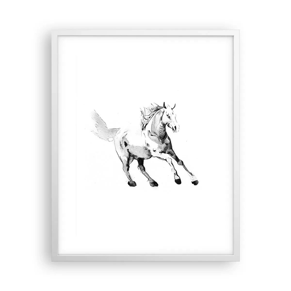 Plakat w białej ramie - Nieujarzmiona dusza - 40x50 cm