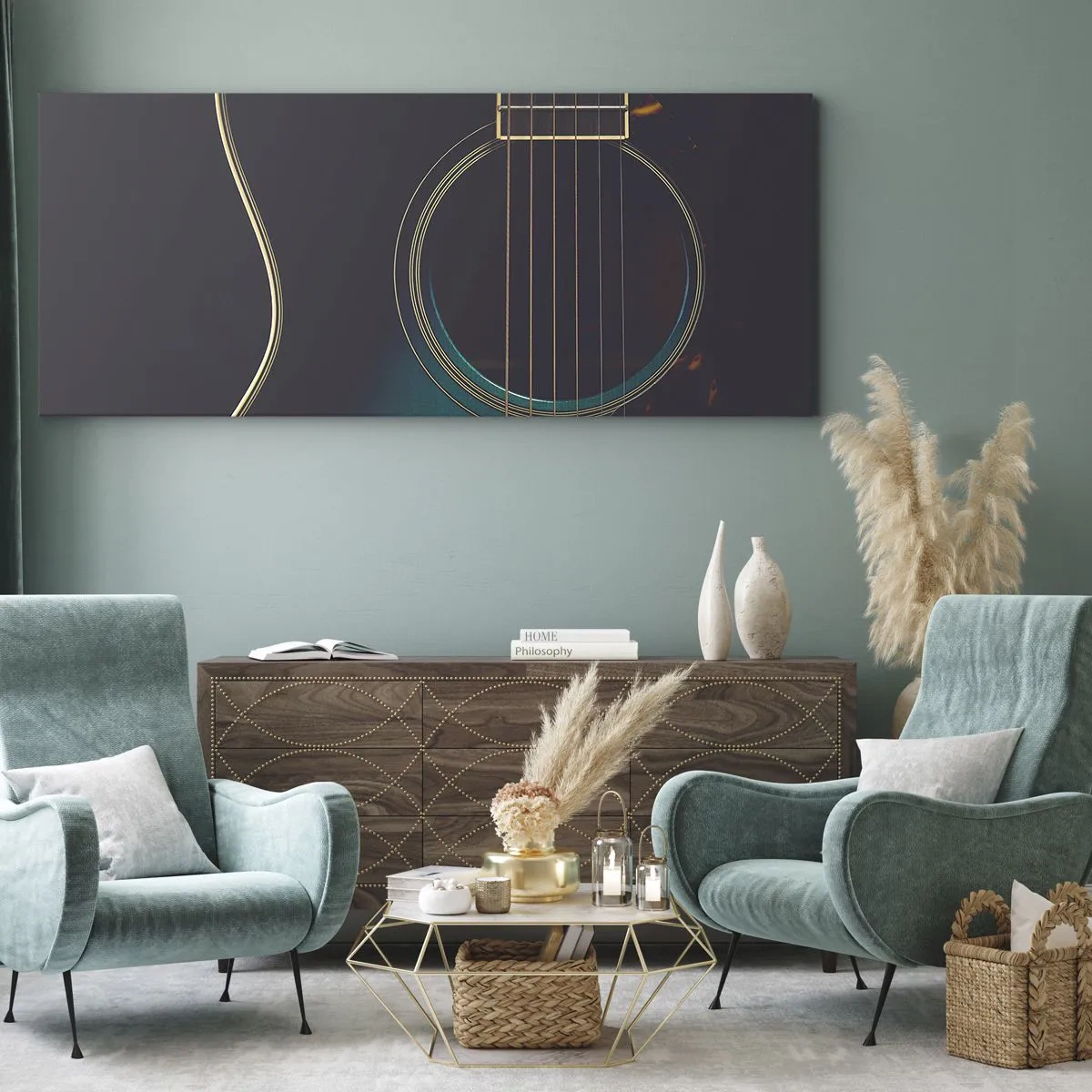Obraz na płótnie - Chwila zanim zabrzmi - 100x40 cm