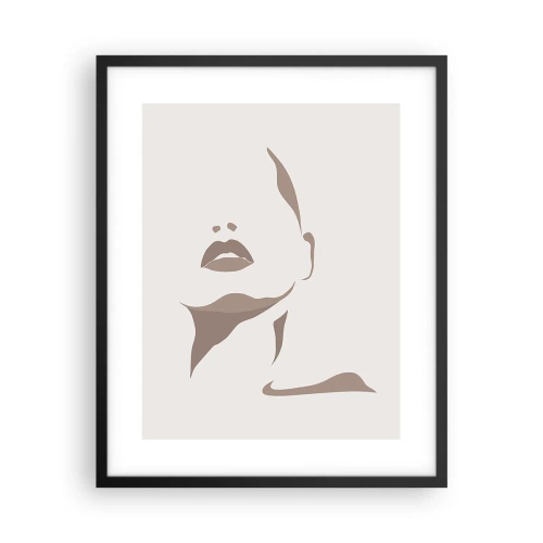 Plakat w czarnej ramie - Stworzona ze światła i cienia - 40x50 cm