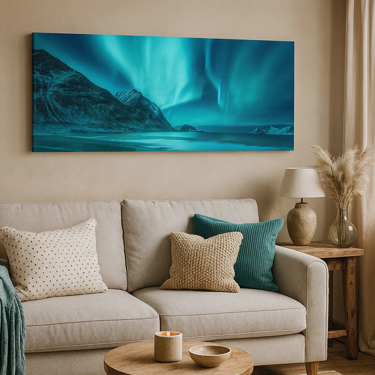 Obraz na płótnie - Cuda północy - 30x30 cm