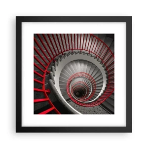 Plakat w czarnej ramie - Zabawy architektury - 30x30 cm