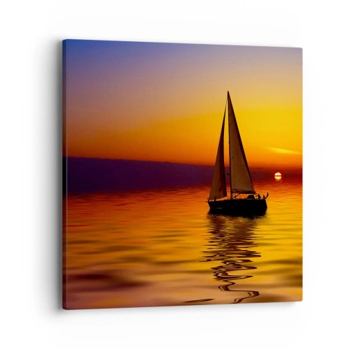 Obraz na płótnie - Jak tu cicho o zmierzchu… - 40x40 cm