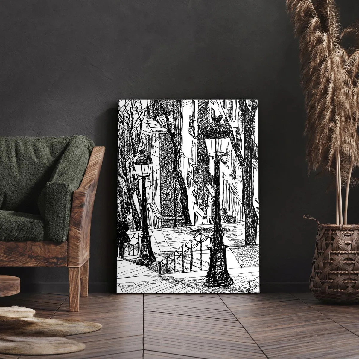 Obraz na płótnie - Historia miłosna czy opowieśc grozy? - 55x100 cm