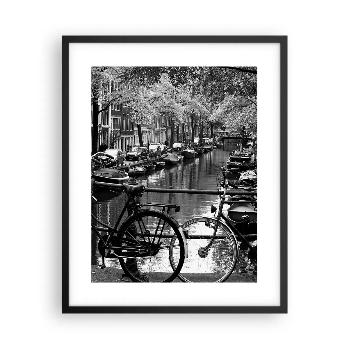Plakat w czarnej ramie - Bardzo holenderski widok - 40x50 cm