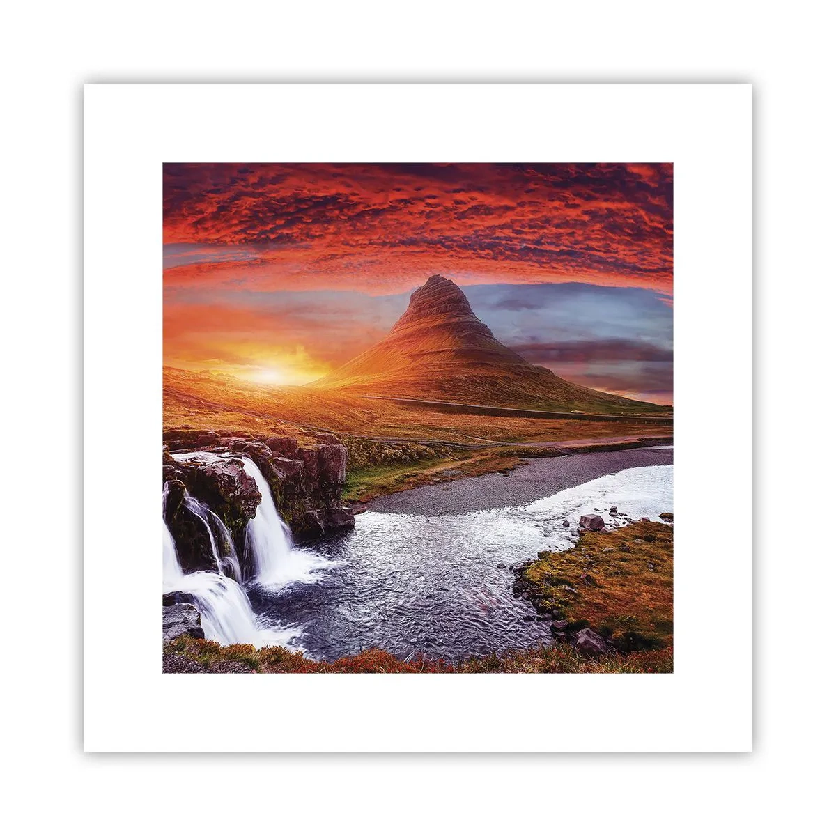Plakat - Widok Śródziemia - 30x30 cm