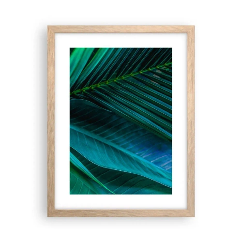 Plakat w ramie jasny dąb - Anatomia zieleni - 30x40 cm