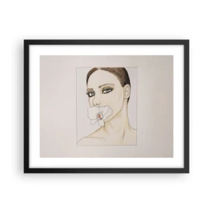 Plakat w czarnej ramie - Symbol elegancji i piękna - 50x40 cm