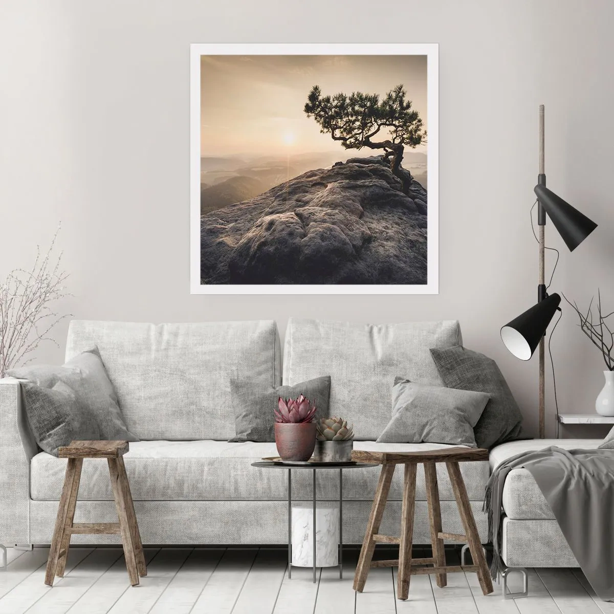 Plakat - Życie zawsze zwycięża - 40x40 cm