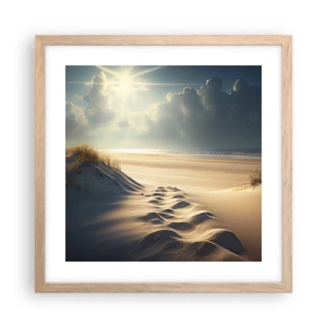 Plakat w ramie jasny dąb - Kojący pejzaż - 40x40 cm