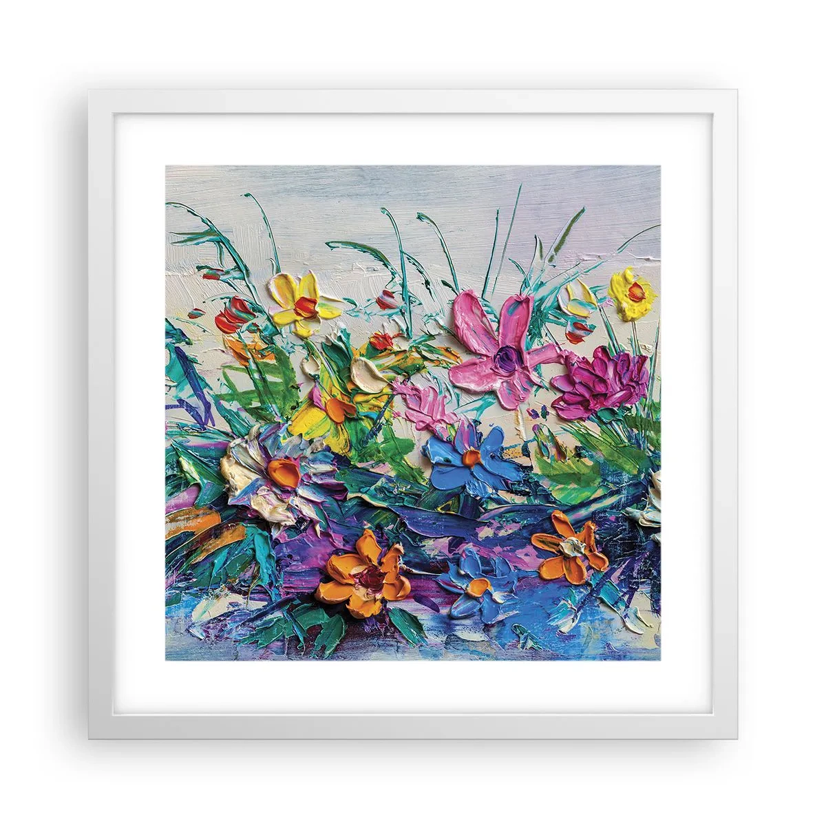 Plakat w białej ramie - Wcale nie-martwa natura - 40x40 cm