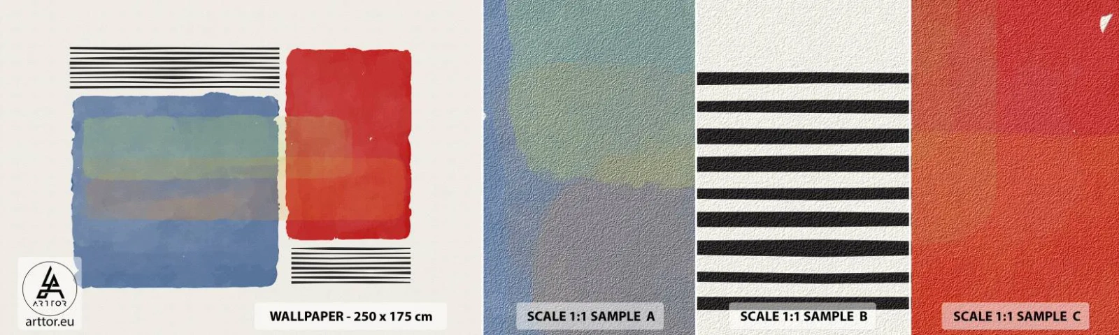 Fototapeta Próbka Standard Eco - Duch i litera geometrii - Abstrakcja, Sztuka, Modern Art. - 100x30 cm