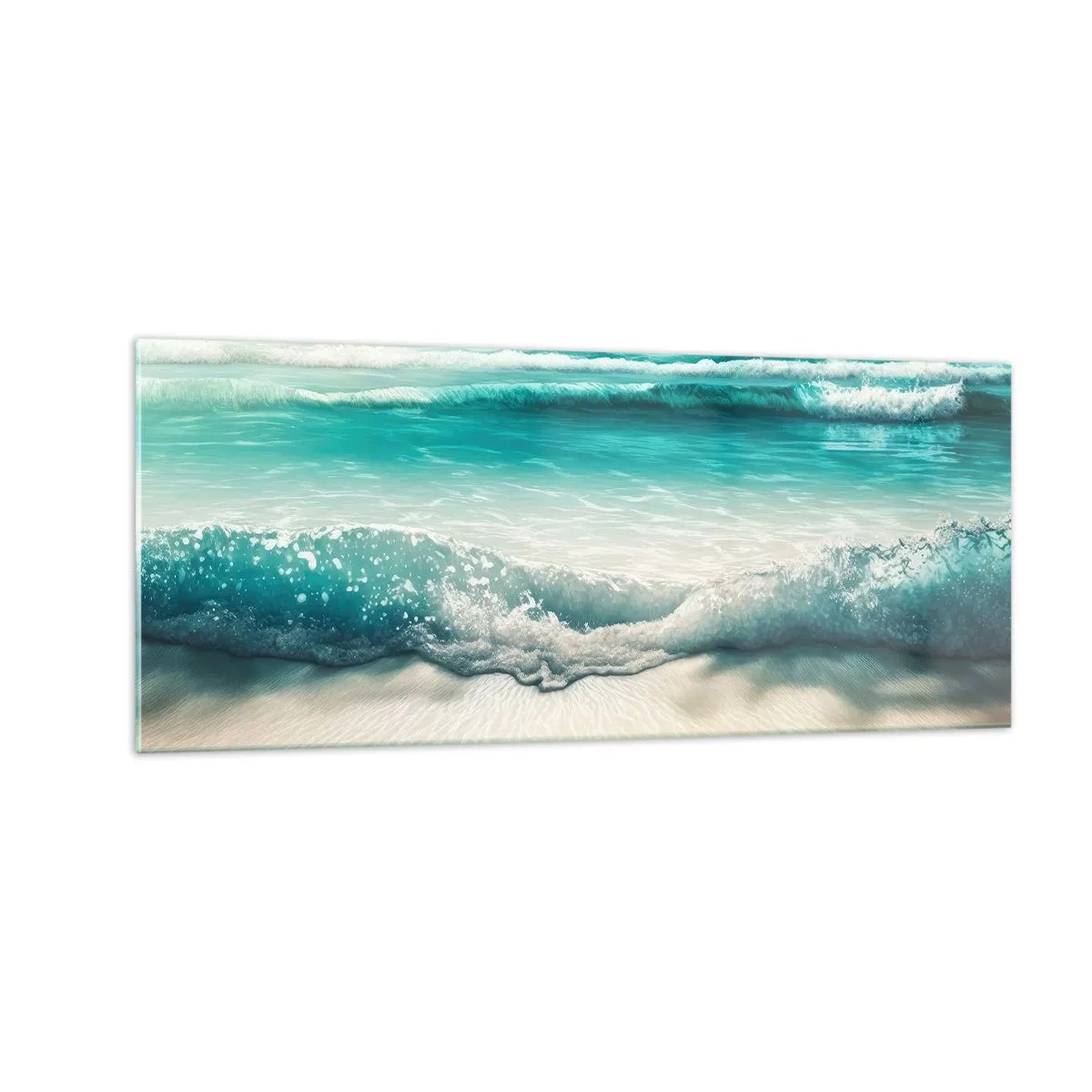 Obraz na szkle - Spokój oceanu - 100x40 cm