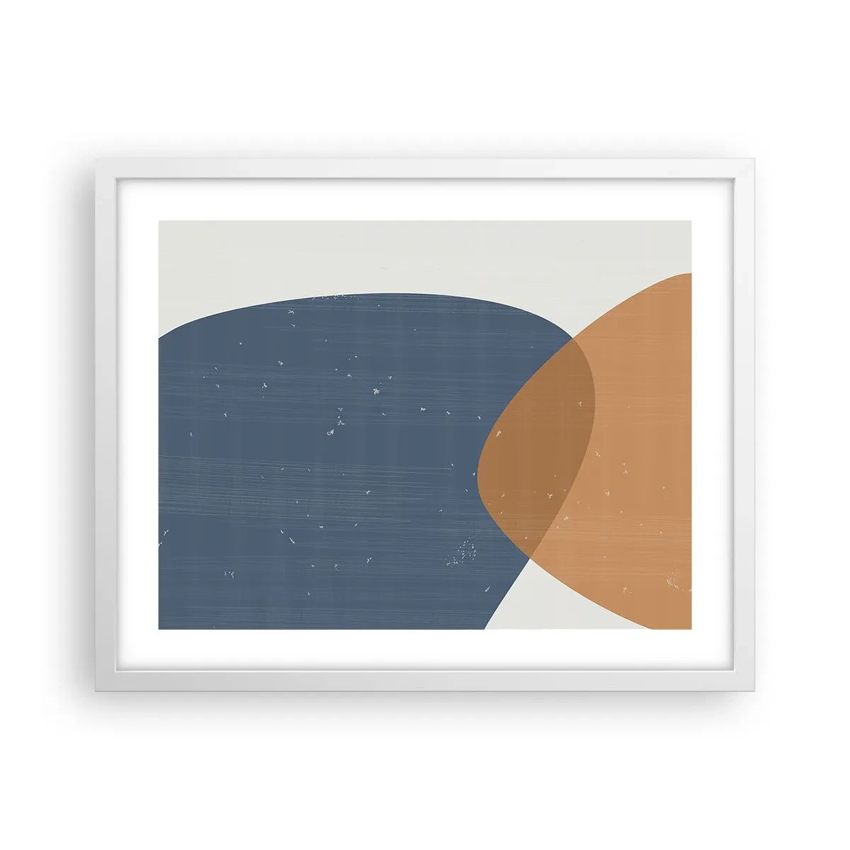 Plakat w białej ramie - Owale i wpływy - 50x40 cm