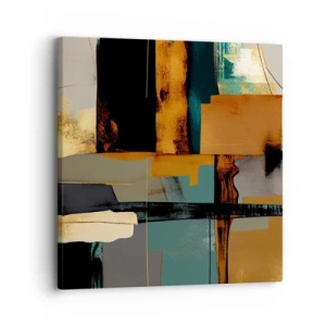 Obraz na płótnie - Abstrakcja – światło i cień - 30x30 cm