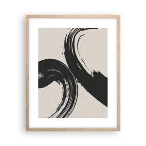 Plakat w ramie jasny dąb - Zamaszyście i koliście - 40x50 cm