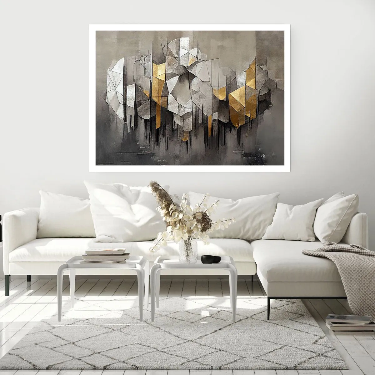 Plakat - Kompozycja z lodu i światła - 40x30 cm