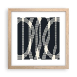 Plakat w ramie jasny dąb - Próba przełamania ciemności - 30x30 cm