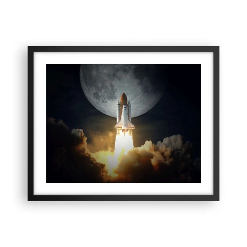 Plakat w czarnej ramie - Początek nieziemskiej przygody - 50x40 cm