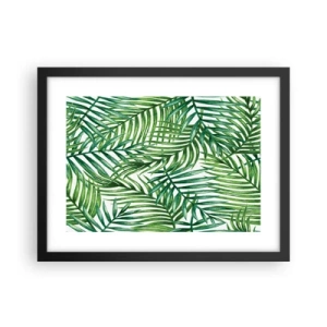 Plakat w czarnej ramie - Pod zielonym baldachimem - 40x30 cm