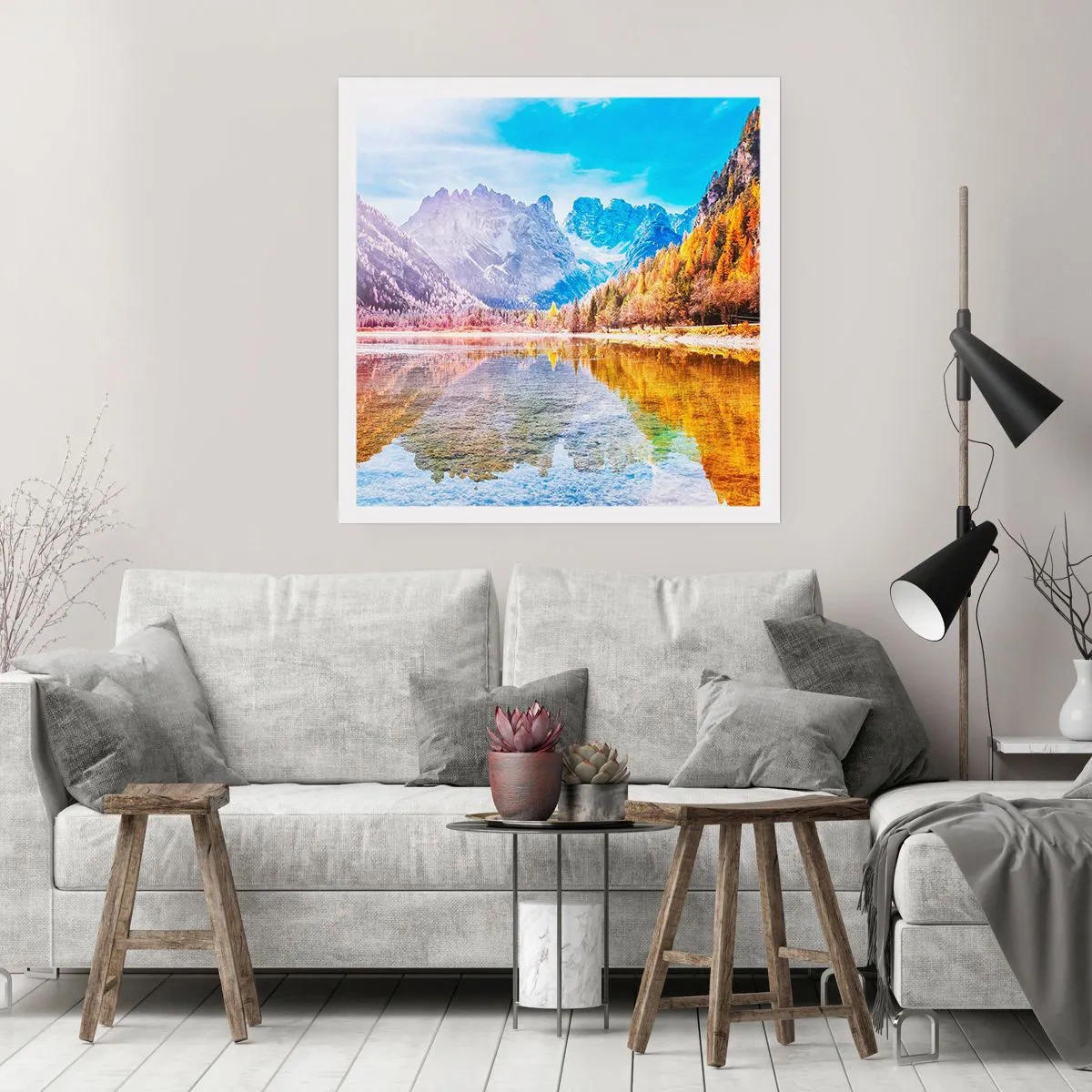Plakat - A w górach już jesień - 50x50 cm