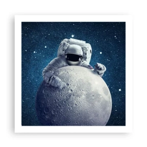Plakat - Kosmiczny żartowniś - 60x60 cm