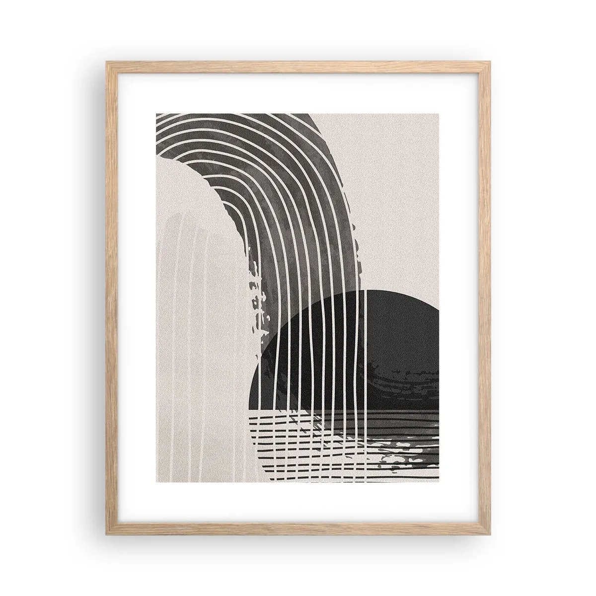 Plakat w ramie jasny dąb - Tam i z powrotem - 40x50 cm