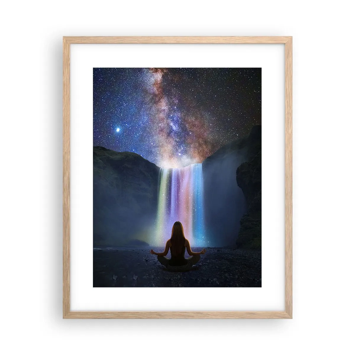 Plakat w ramie jasny dąb - Absolutna harmonia - 40x50 cm