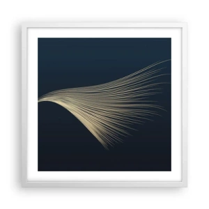 Plakat w białej ramie - Jak anioła włos - 50x50 cm