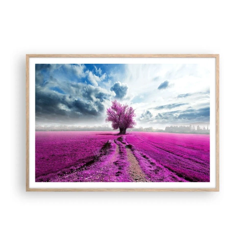 Plakat w ramie jasny dąb - Wrzosowisko - uroczysko - 100x70 cm