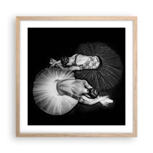 Plakat w ramie jasny dąb - Jin i jang – idealna równowaga - 50x50 cm