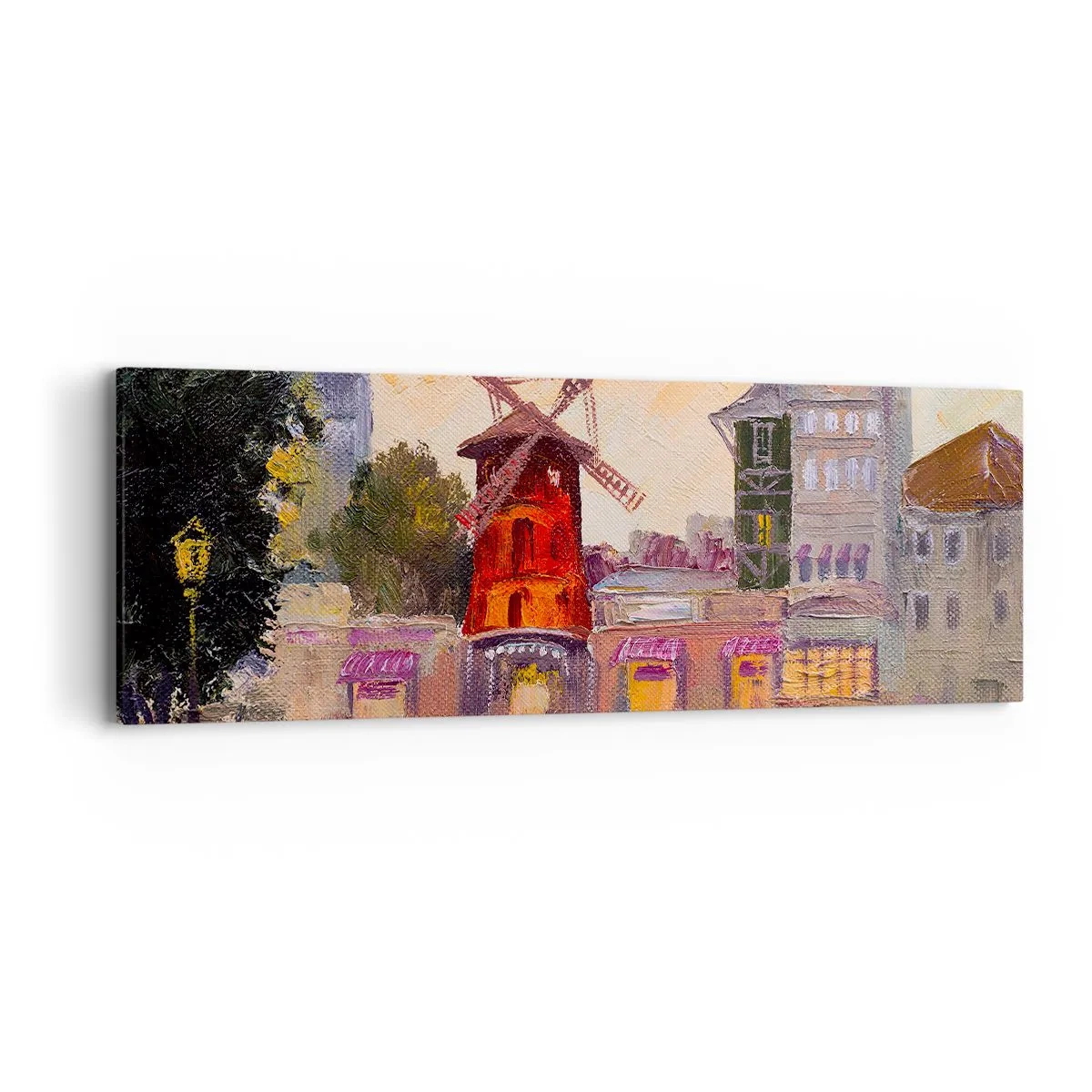 Obraz na płótnie - Paryskie ikony – Moulin Rouge - 90x30 cm